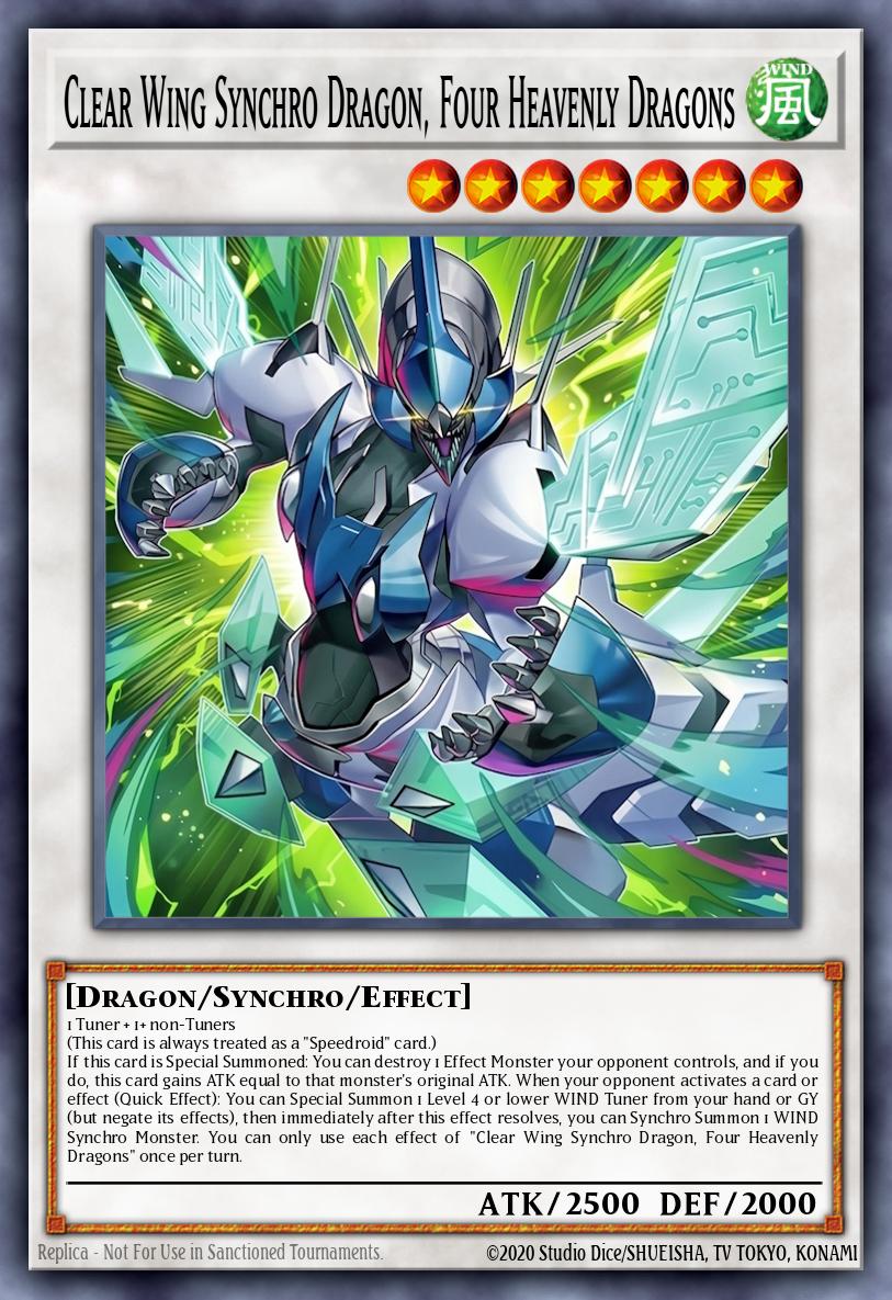 Clear Wing Synchro Dragon, Four Heavenly Dragons MAMS-EN014 – Magnificent Maestros