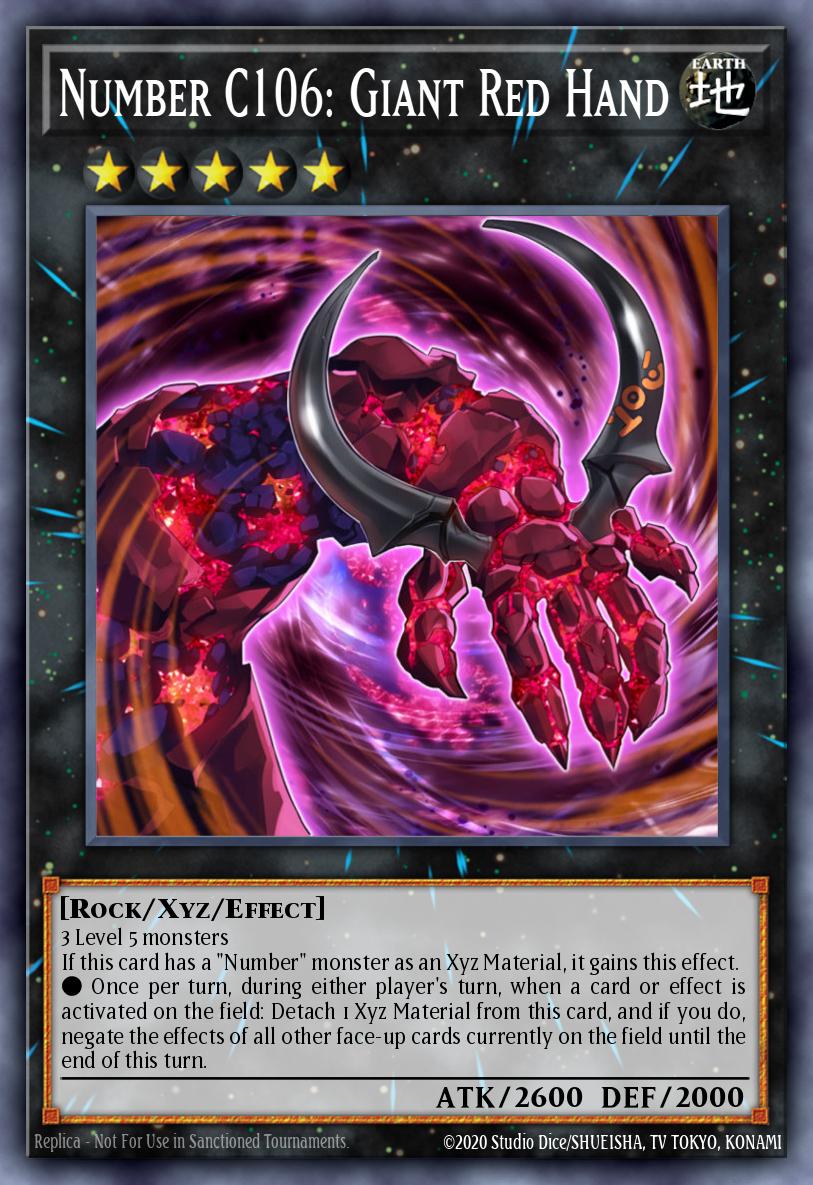 Number C106: Giant Red Hand DRLG-EN049 – Dragons of Legend