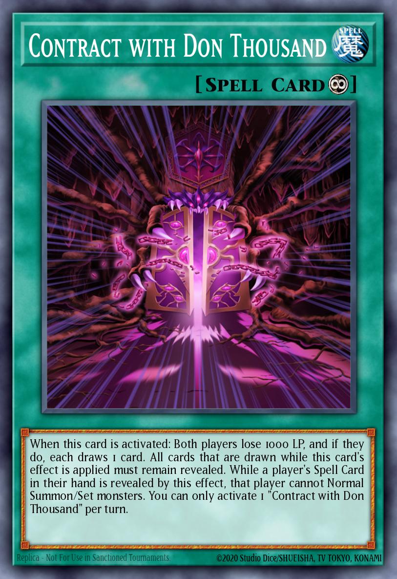Contract with Don Thousand DUSA-EN041 – Duelist Saga