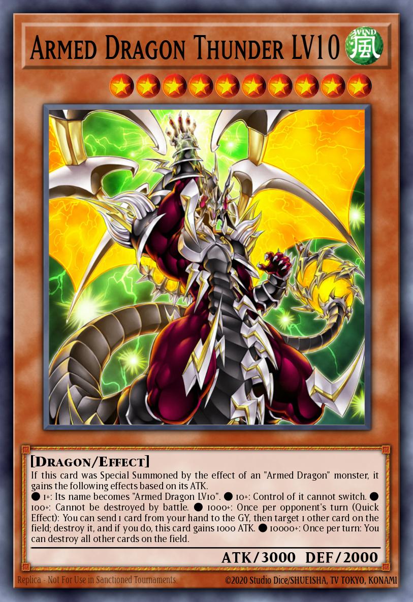 Armed Dragon Thunder LV10 MP22-EN001 – 2022 Tin of the Pharaoh's Gods