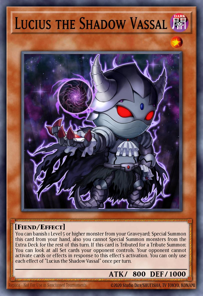 Lucius the Shadow Vassal SR01-EN010 – Emperor of Darkness Structure Deck