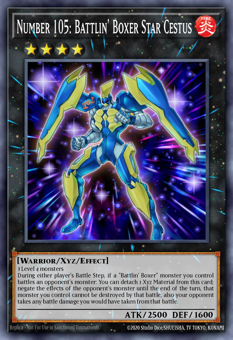 Number 105: Battlin' Boxer Star Cestus LTGY-EN051 – Lord of the Tachyon Galaxy