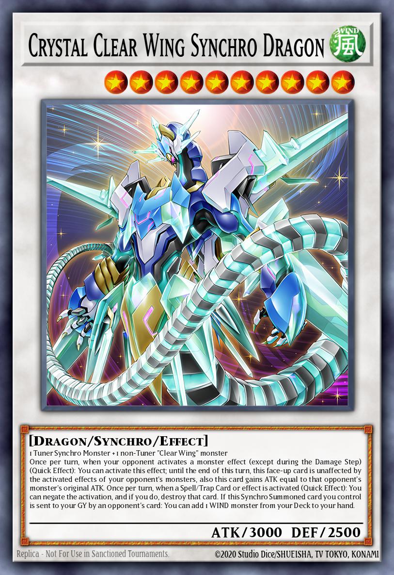 Crystal Clear Wing Synchro Dragon LAVD-ENS32 – Legendary Arc-V Decks