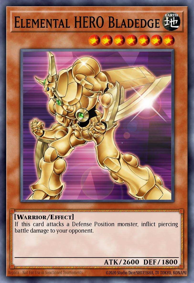 Elemental HERO Bladedge MF03-EN005 – Mattel Action Figure promotional cards: Series 3