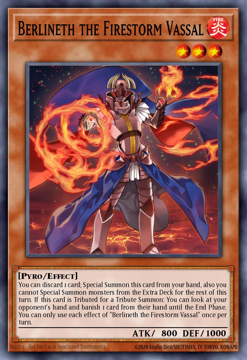 Berlineth the Firestorm Vassal SR01-EN014 – Emperor of Darkness Structure Deck
