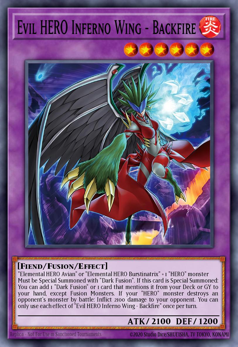 Evil HERO Inferno Wing - Backfire SUDA-EN032 – Supreme Darkness