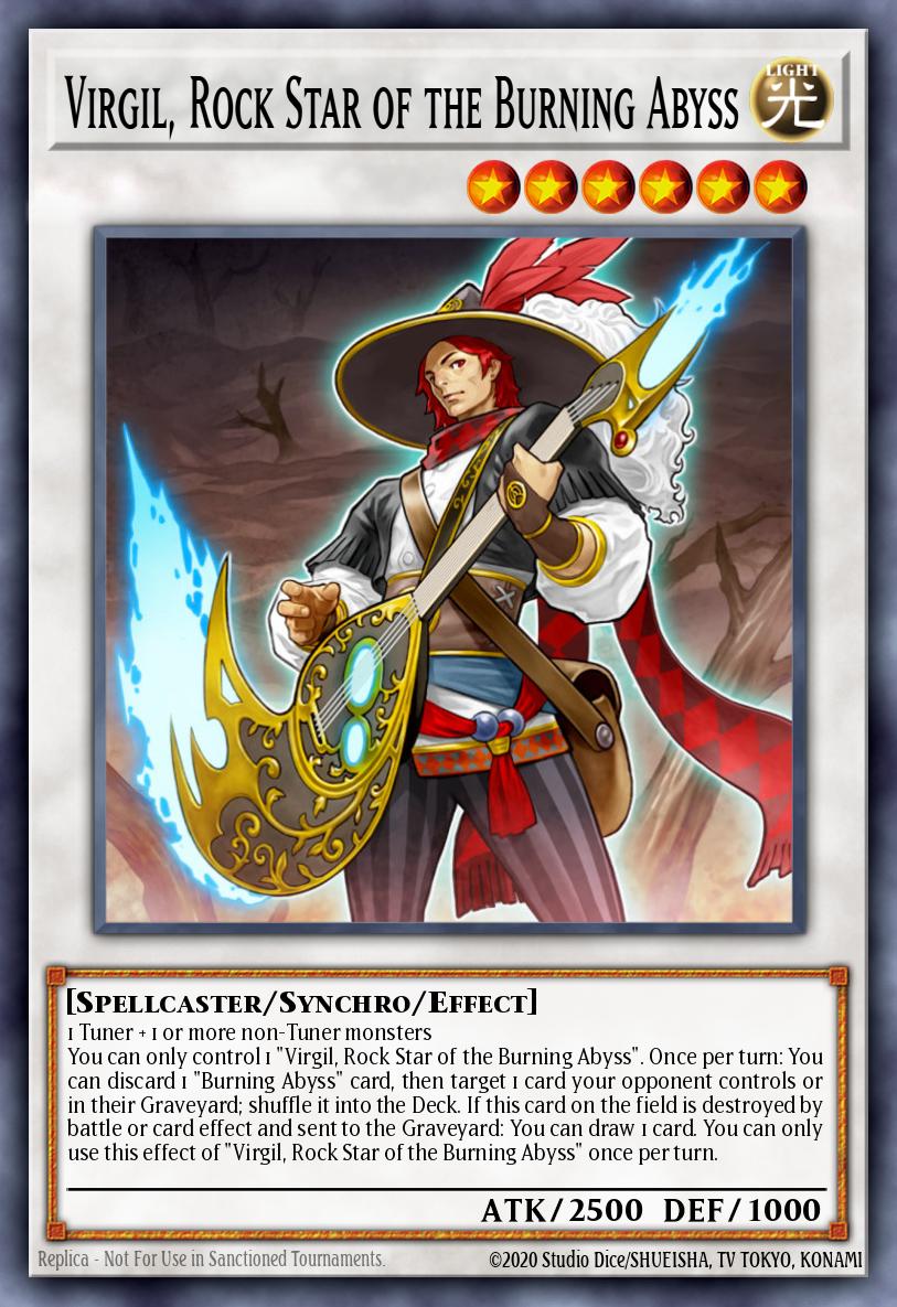 Virgil, Rock Star of the Burning Abyss PGL3-EN061 – Premium Gold: Infinite Gold