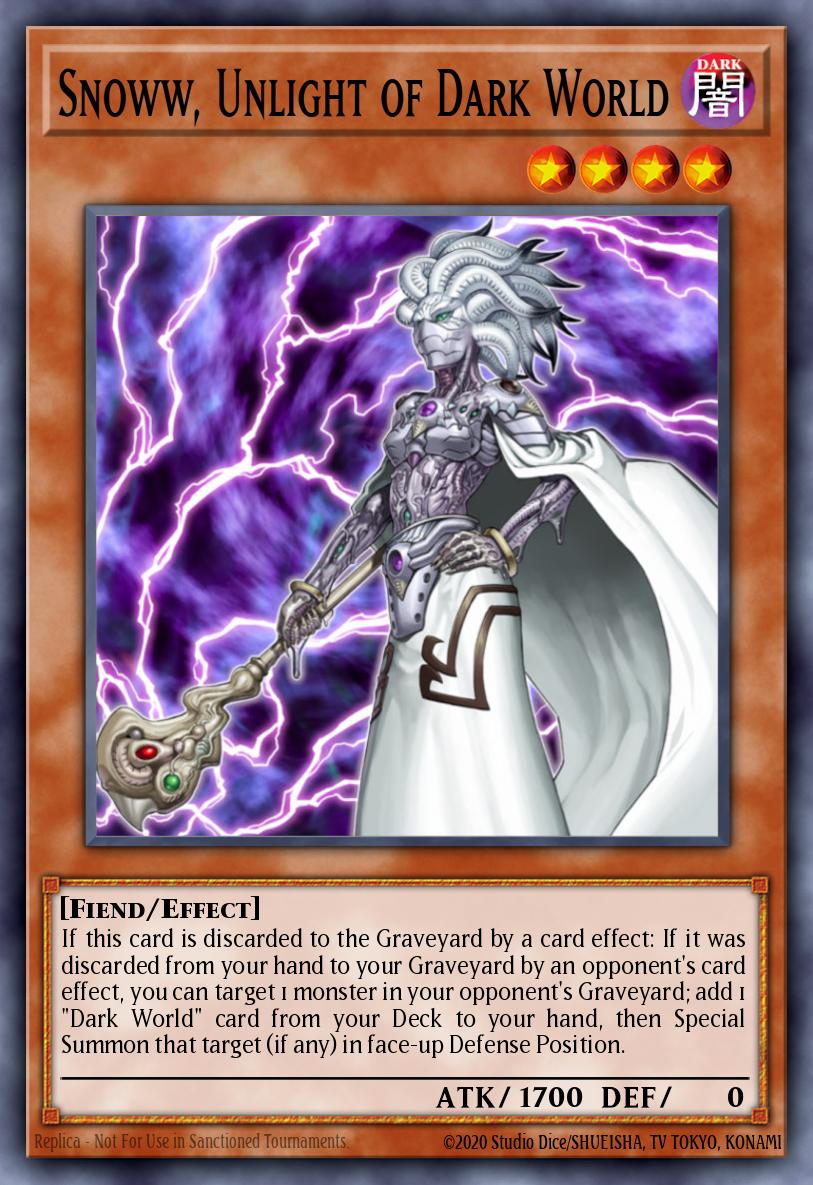 Snoww, Unlight of Dark World SDGU-EN002 – Gates of the Underworld Structure Deck