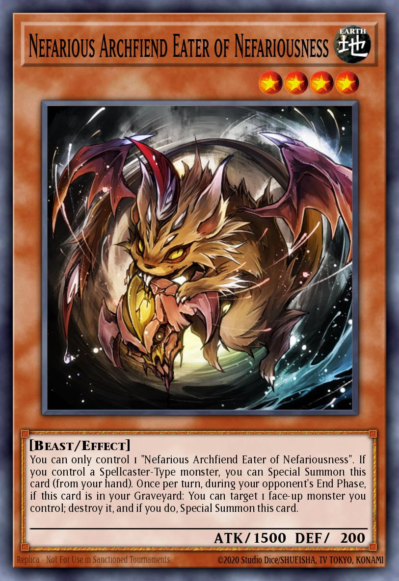 Nefarious Archfiend Eater of Nefariousness CH02-EN016 – THE CHRONICLES DECK: Spirit Charmers (All-Foil Edition)