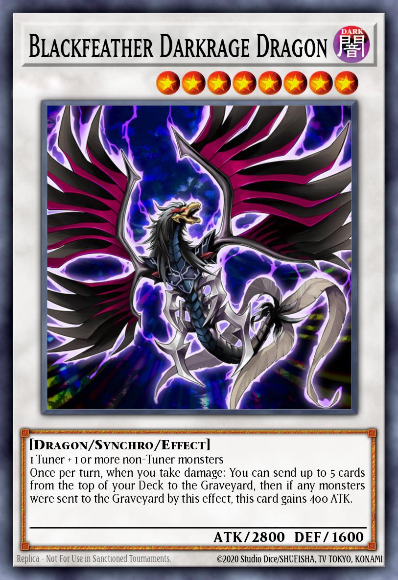 Blackfeather Darkrage Dragon PGLD-EN017 – Premium Gold