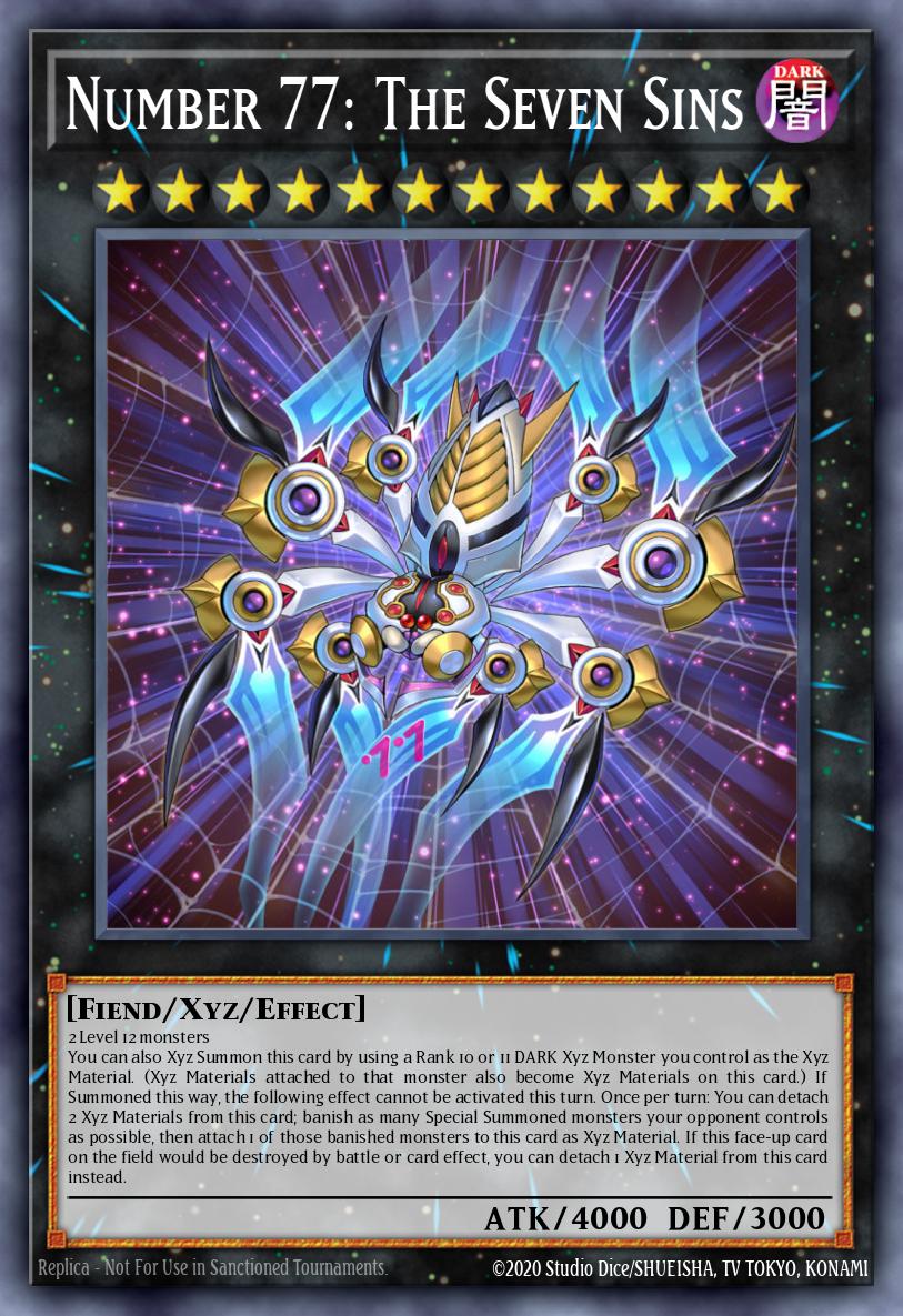 Number 77: The Seven Sins PGL3-EN011 – Premium Gold: Infinite Gold