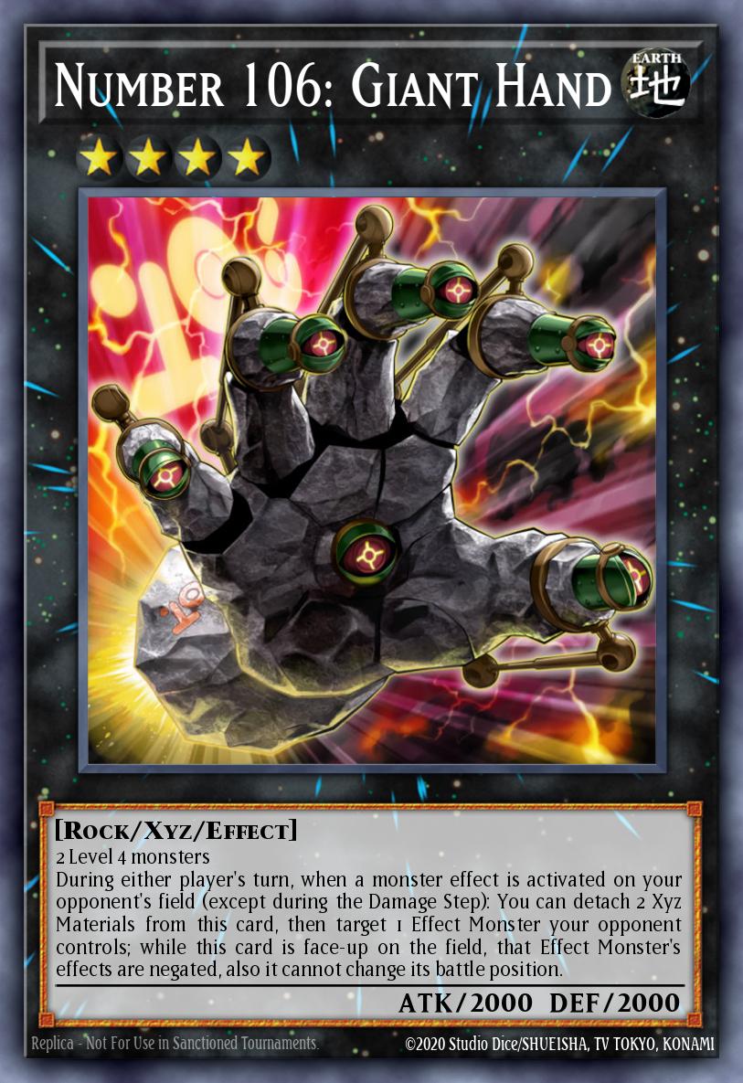 Number 106: Giant Hand RA04-EN066 – Quarter Century Stampede