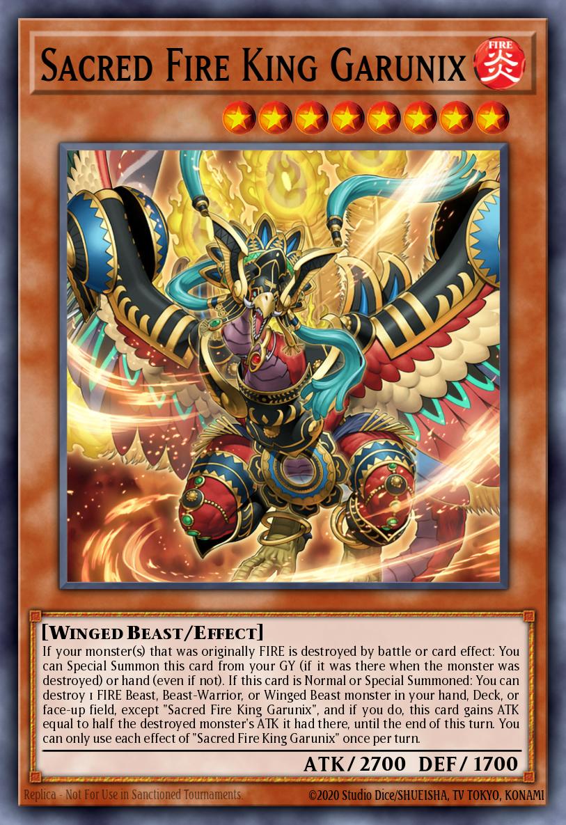 Sacred Fire King Garunix SR14-EN001 – Structure Deck: Fire Kings