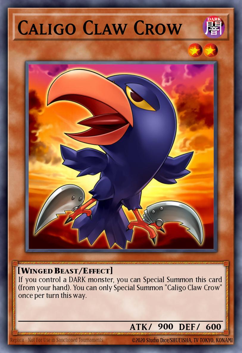 Caligo Claw Crow EGS1-EN012 – Egyptian God Deck: Slifer the Sky Dragon