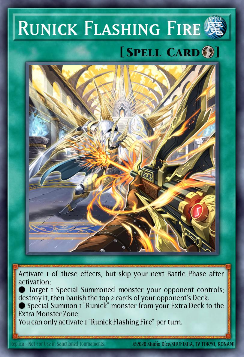Runick Flashing Fire MP23-EN242 – 25th Anniversary Tin: Dueling Heroes Mega Pack