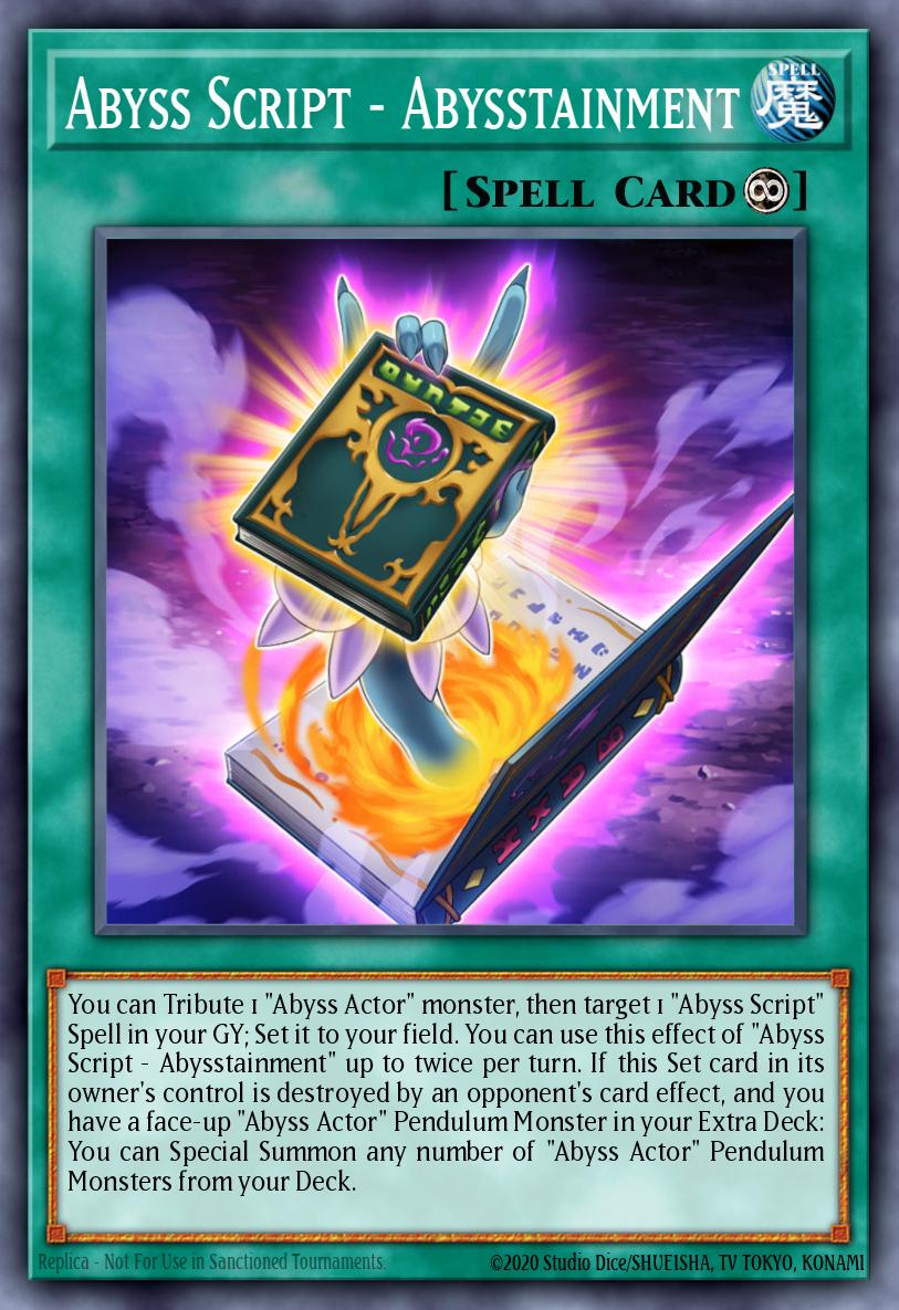 Abyss Script - Abysstainment BLLR-EN013 – Battles of Legend: Light's Revenge