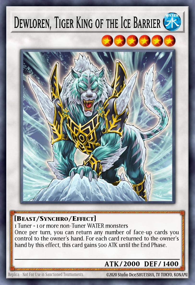 Dewloren, Tiger King of the Ice Barrier DT02-EN033 – Duel Terminal 2