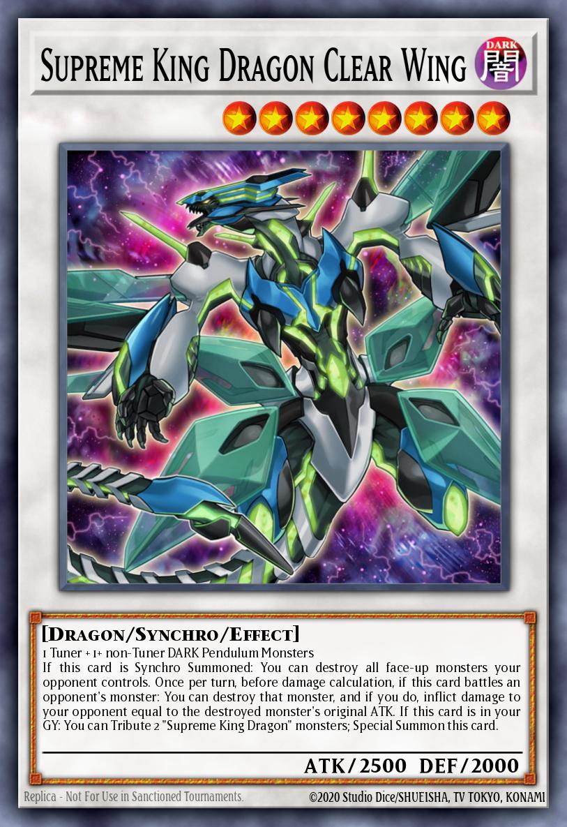Supreme King Dragon Clear Wing MZMI-EN059 – Maze of Millennia