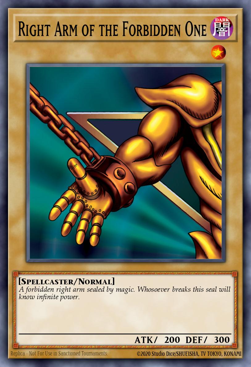 Right Arm of the Forbidden One LOB-EN122 – Legend of Blue Eyes White Dragon
