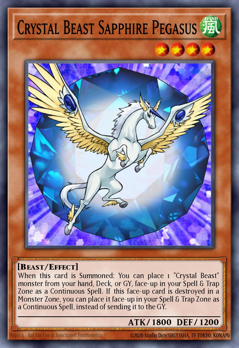 Crystal Beast Sapphire Pegasus BLCR-EN053 – Battles of Legend: Crystal Revenge