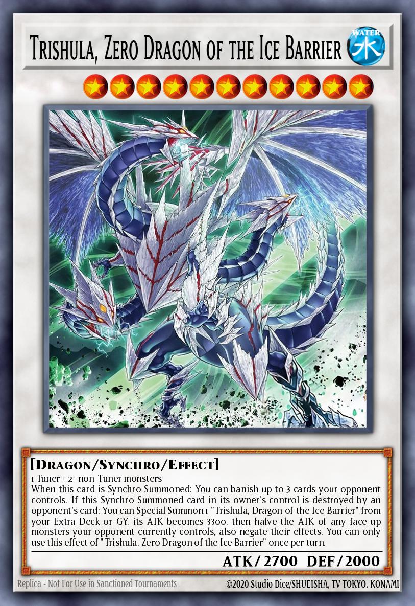 Trishula, Zero Dragon of the Ice Barrier SDFC-EN041 – Structure Deck: Freezing Chains