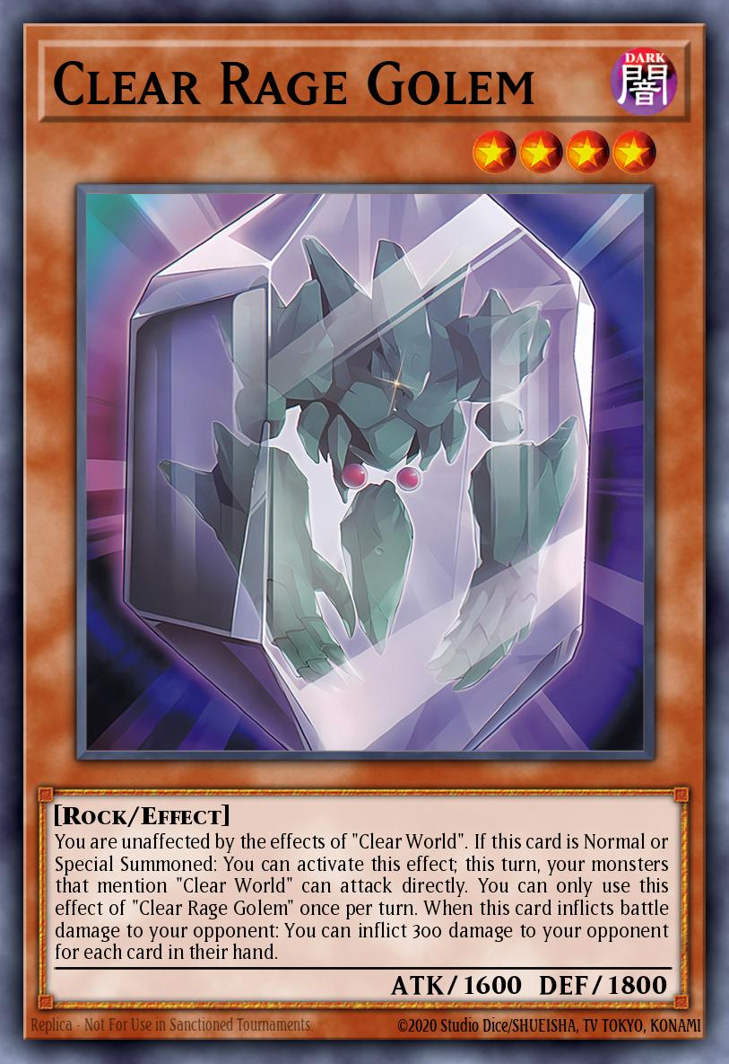Clear Rage Golem MZTM-EN038 – Maze of the Master
