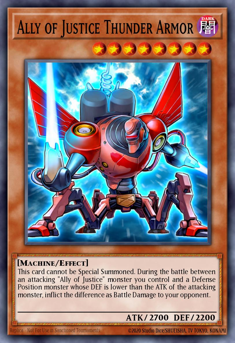 Ally of Justice Thunder Armor HAC1-EN083 – Hidden Arsenal: Chapter 1
