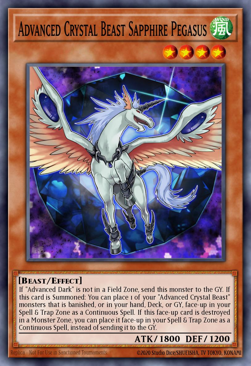 Advanced Crystal Beast Sapphire Pegasus BLCR-EN015 – Battles of Legend: Crystal Revenge