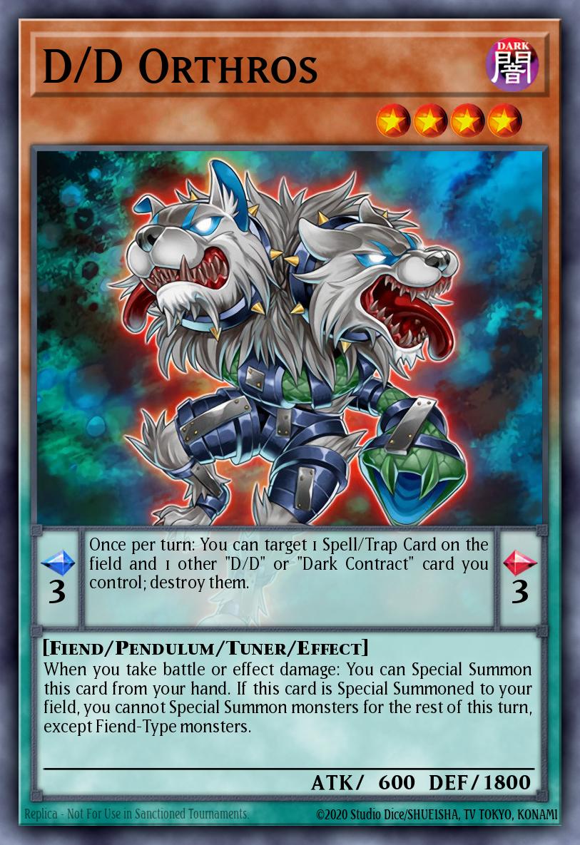 D/D Orthros SDPD-EN004 – Pendulum Domination Structure Deck
