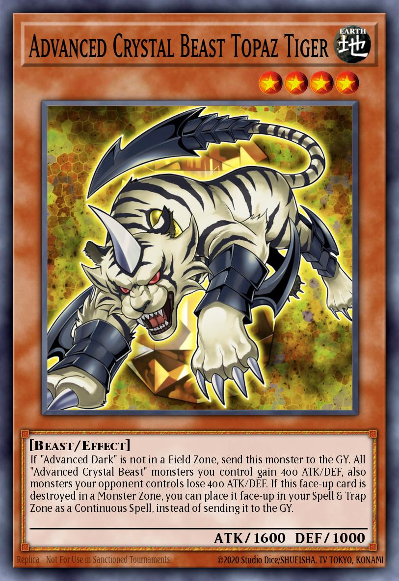 Advanced Crystal Beast Topaz Tiger BLCR-EN012 – Battles of Legend: Crystal Revenge