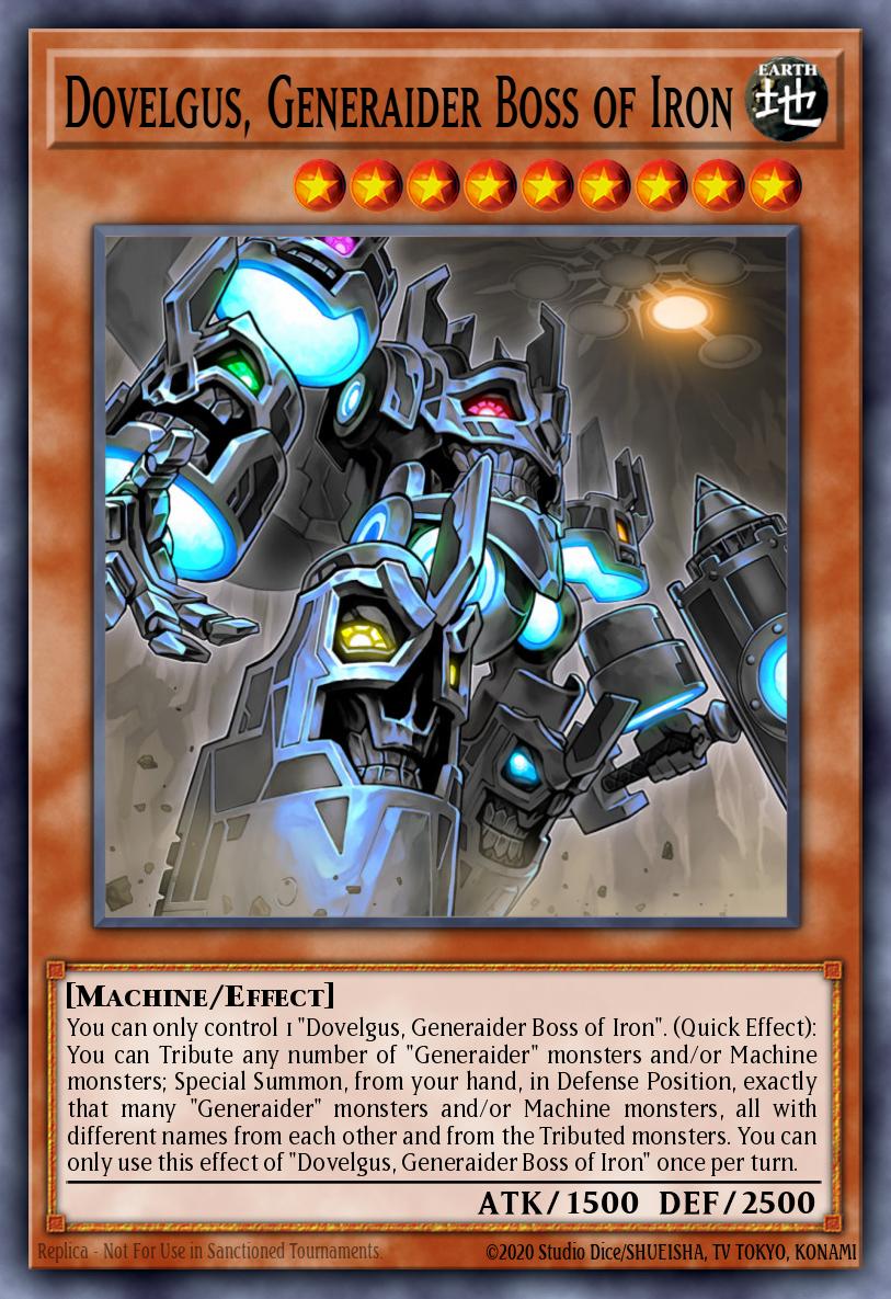 Dovelgus, Generaider Boss of Iron MYFI-EN029 – Mystic Fighters