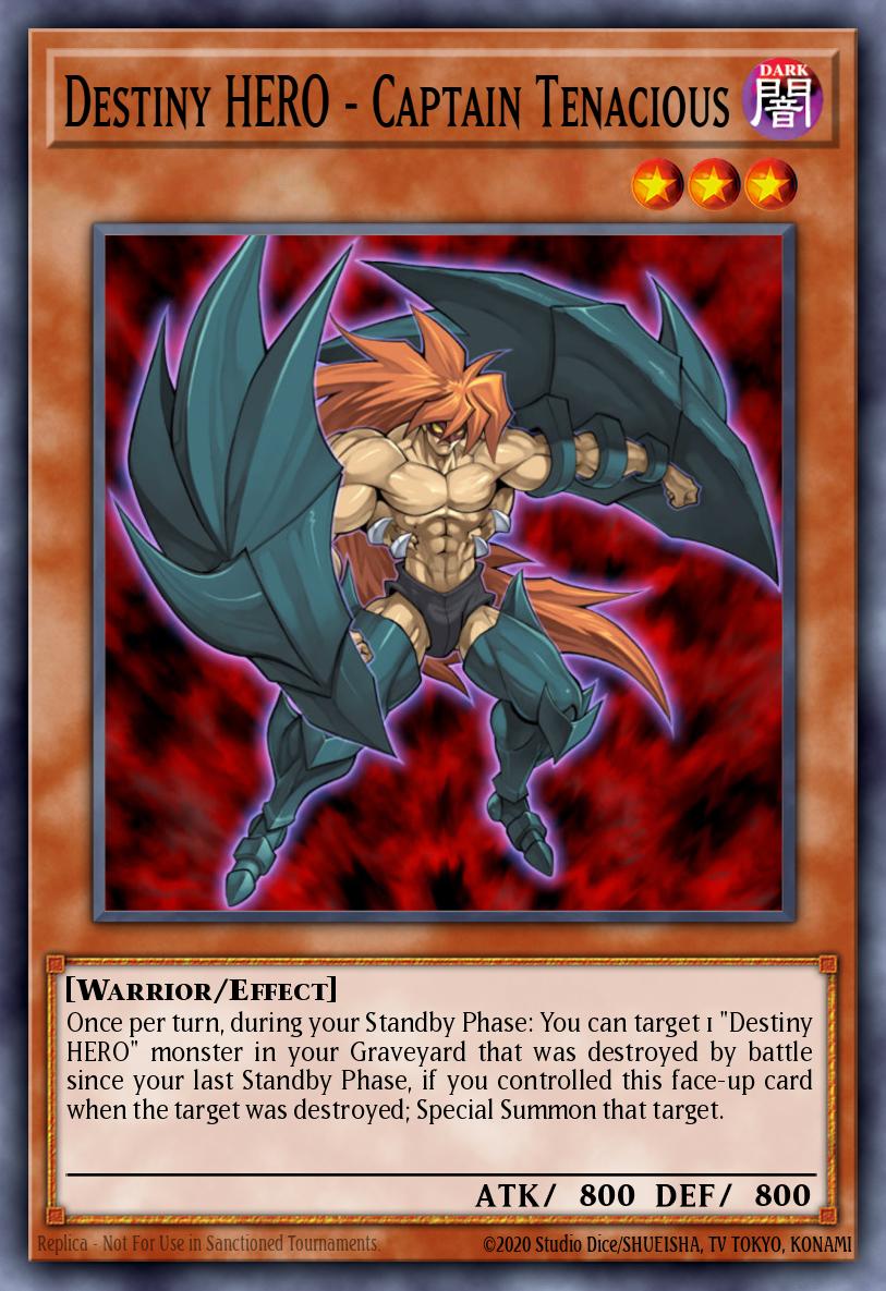 Destiny HERO - Captain Tenacious LCGX-EN123 – Legendary Collection 2: The Duel Academy Years Mega Pack