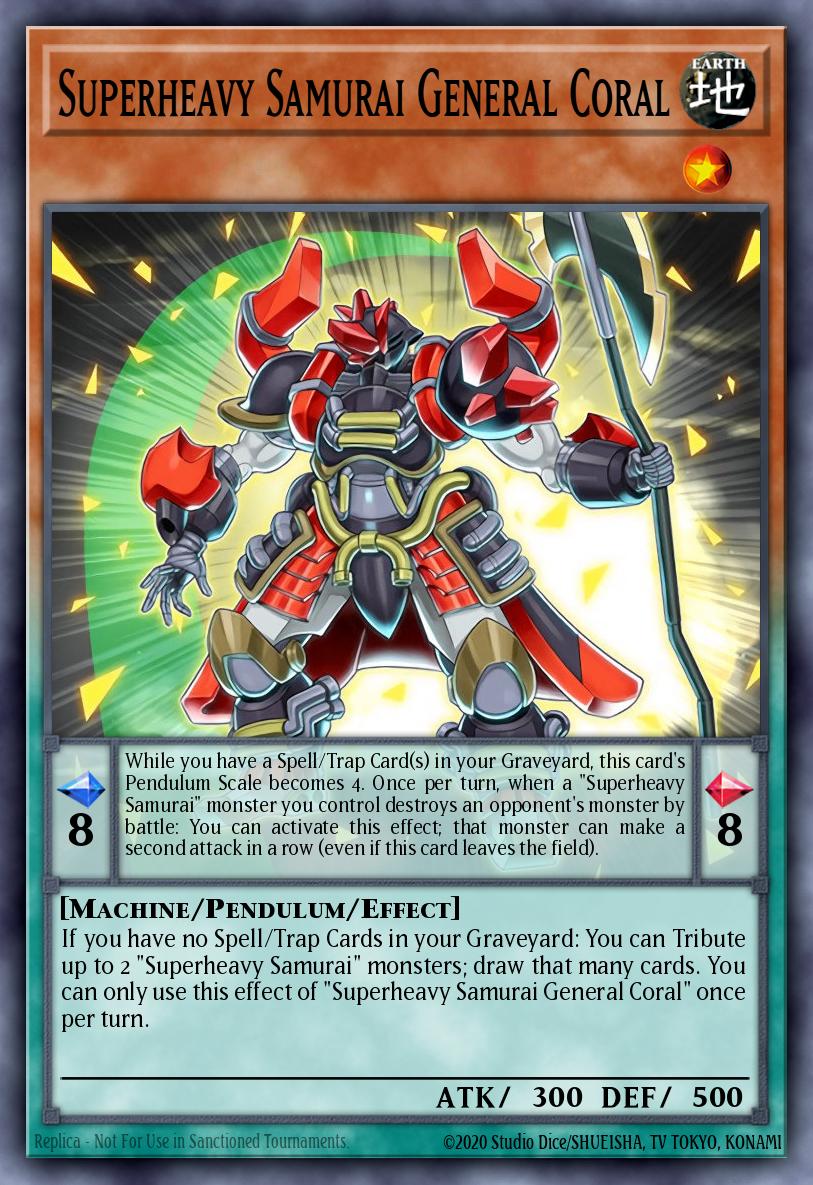 Superheavy Samurai General Coral MP16-EN182 – 2016 Mega-Tin Mega Pack