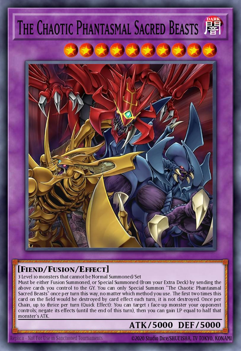 The Chaotic Phantasmal Sacred Beasts CORI-EN029 – Chaos Origins