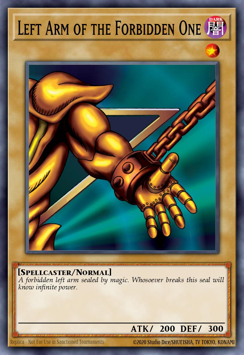 Left Arm of the Forbidden One LOB-EN123 – Legend of Blue Eyes White Dragon