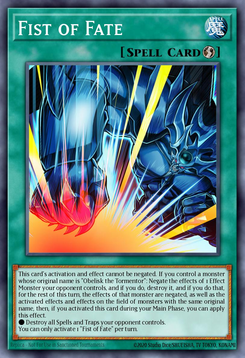 Fist of Fate EGO1-EN003 – Egyptian God Deck: Obelisk the Tormentor