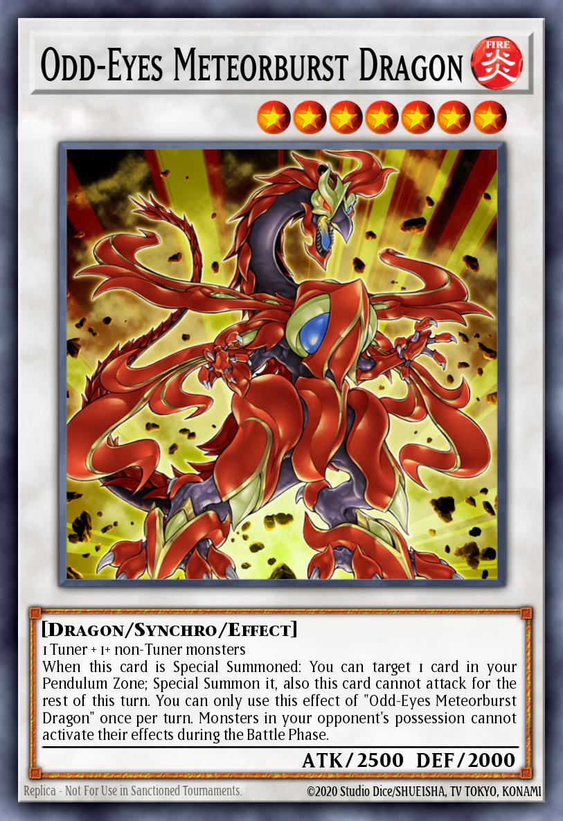 Odd-Eyes Meteorburst Dragon LEDD-ENC31 – Legendary Dragon Decks