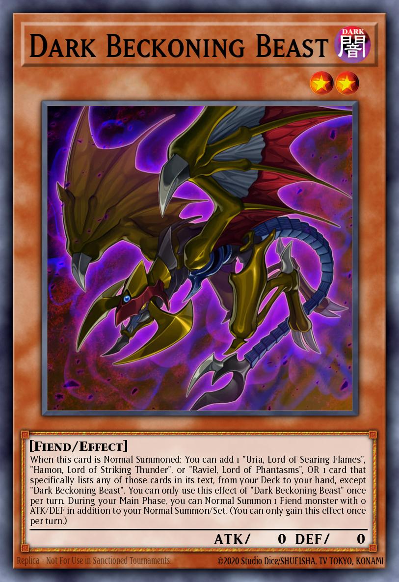 Dark Beckoning Beast SDSA-EN003 – Structure Deck: Sacred Beasts