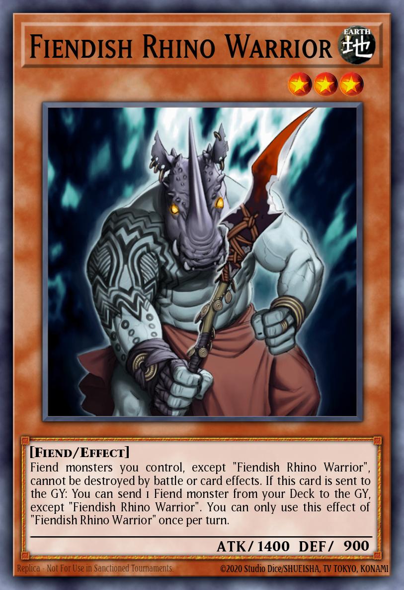 Fiendish Rhino Warrior OP02-EN005 – OTS Tournament Pack 2