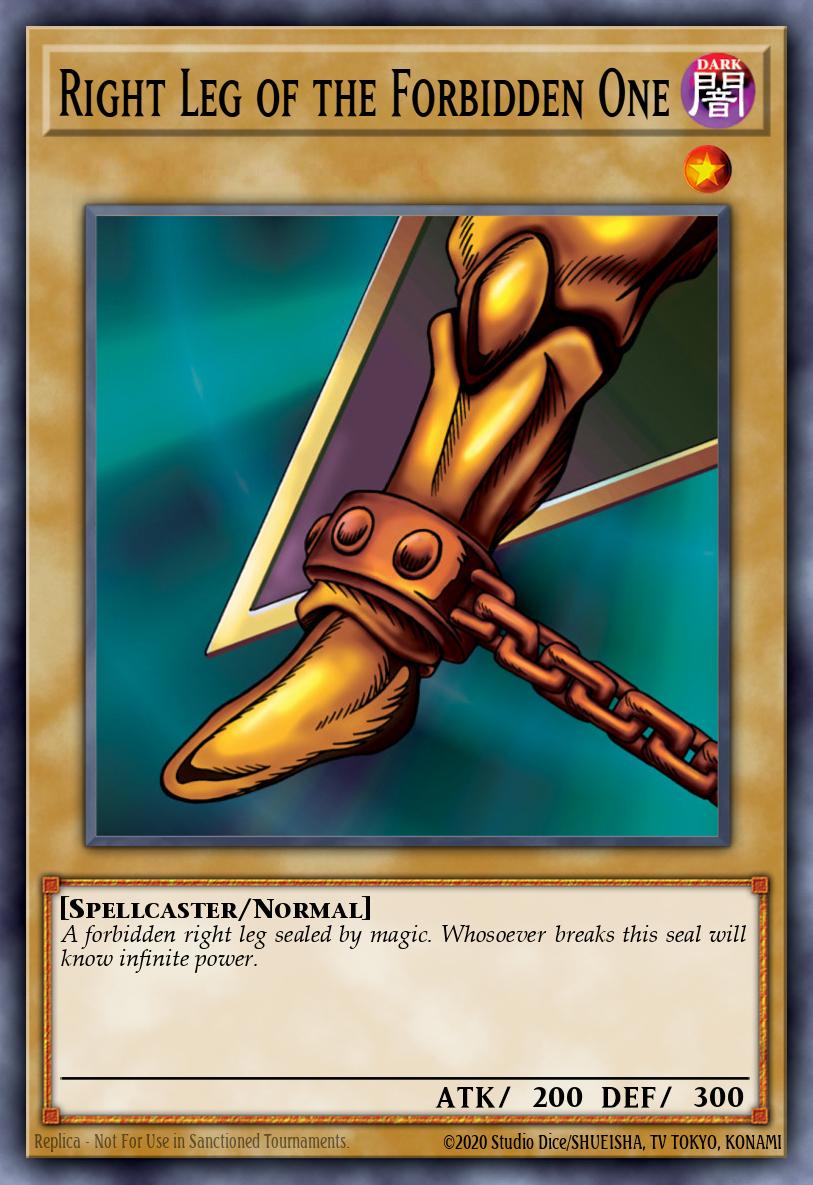 Right Leg of the Forbidden One LOB-EN120 – Legend of Blue Eyes White Dragon