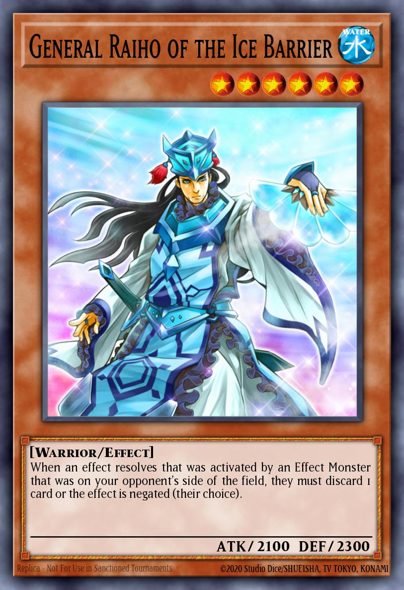General Raiho of the Ice Barrier HA04-EN025 – Hidden Arsenal 4: Trishula's Triumph
