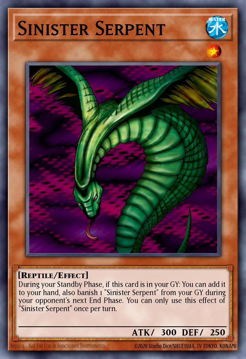 Sinister Serpent WC4-E002 – Yu-Gi-Oh! World Championship Tournament 2004 promotional cards