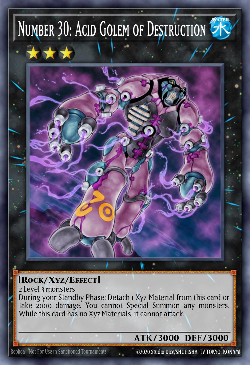 Number 30: Acid Golem of Destruction JUMP-EN059 – Shonen Jump Vol. 10, Issue 4 promotional card