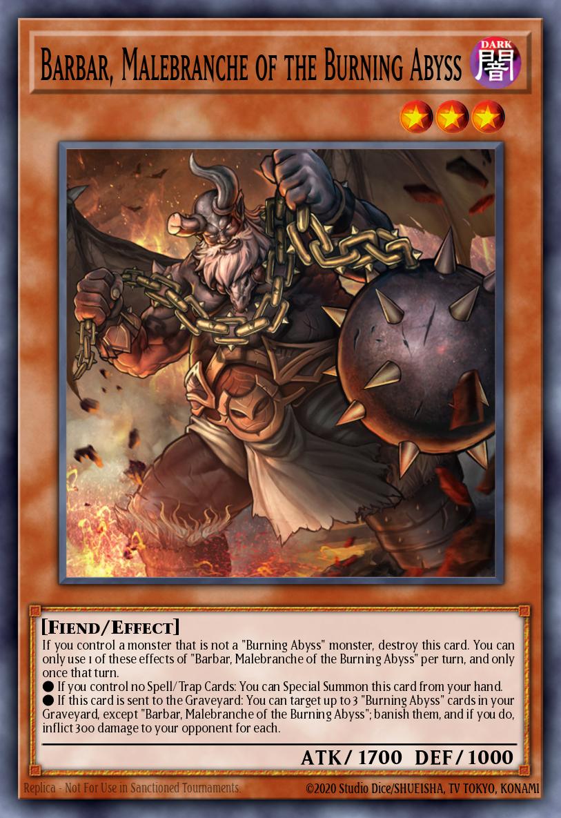 Barbar, Malebranche of the Burning Abyss PGL3-EN054 – Premium Gold: Infinite Gold