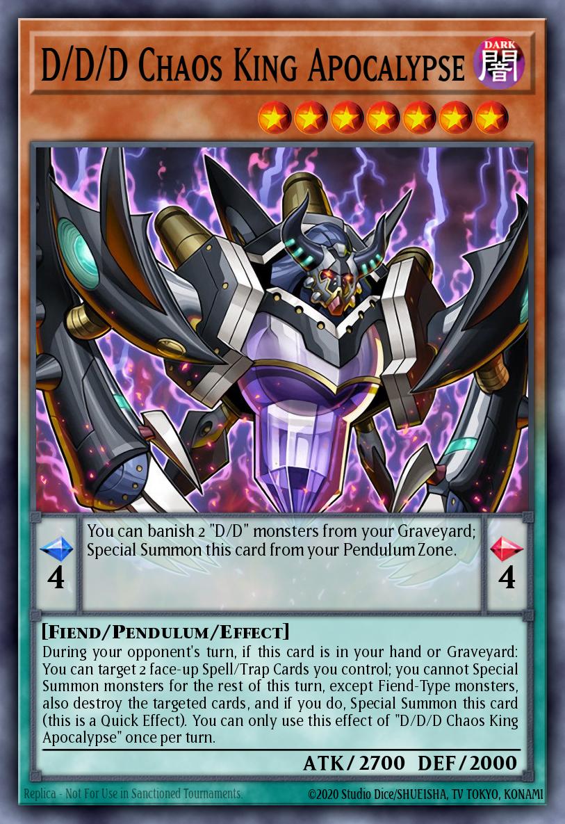 D/D/D Chaos King Apocalypse SDPD-EN001 – Pendulum Domination Structure Deck