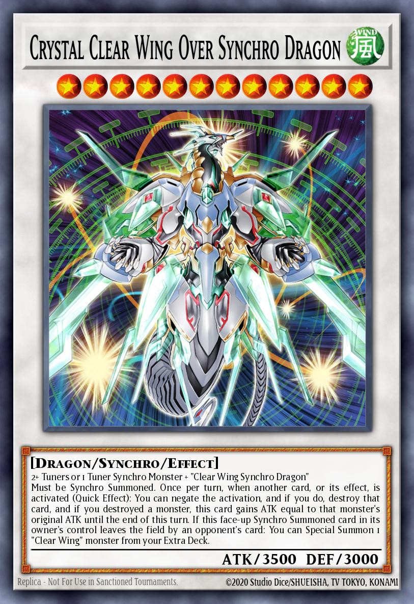 Crystal Clear Wing Over Synchro Dragon LAVD-ENS34 – Legendary Arc-V Decks