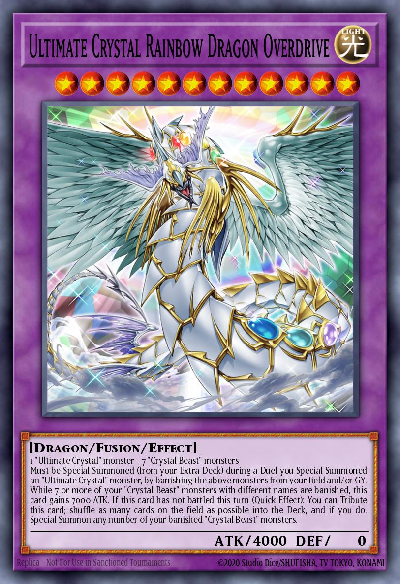 Ultimate Crystal Rainbow Dragon Overdrive SDCB-EN042 – Structure Deck: Legend of the Crystal Beasts