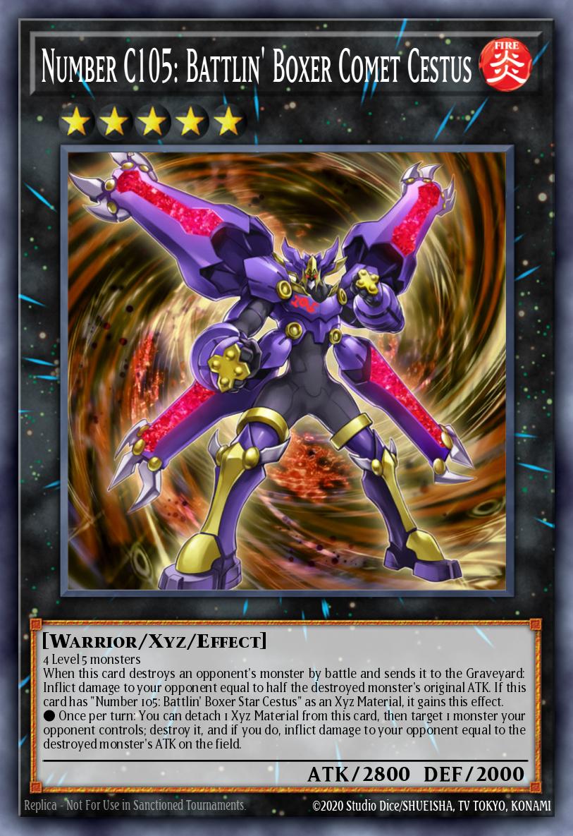 Number C105: Battlin' Boxer Comet Cestus LTGY-EN052 – Lord of the Tachyon Galaxy