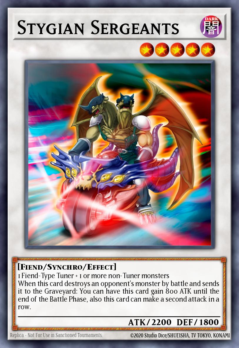 Stygian Sergeants WC10-EN003 – Yu-Gi-Oh! 5D's World Championship 2010: Reverse of Arcadia promotional cards