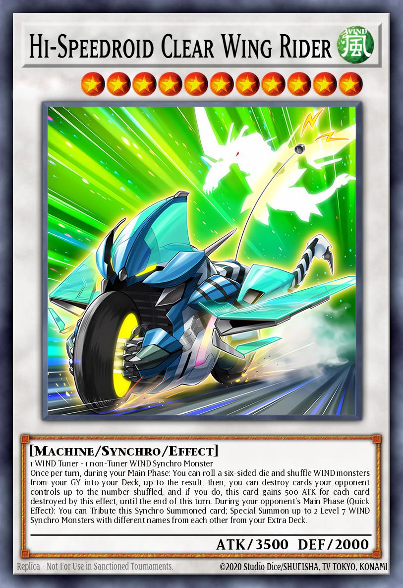 Hi-Speedroid Clear Wing Rider LAVD-ENS33 – Legendary Arc-V Decks